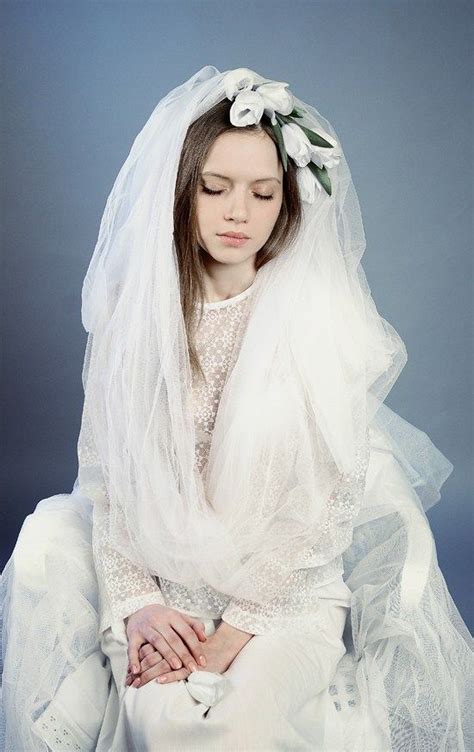 a russian bride in the fairy tale style bride dress