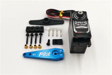 pilot rc pw ah kg hv high torque brushless servo  alu arm hobby hangar