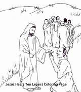 Coloring Pages Jesus Heals Miracles Healing Sick Getcolorings sketch template