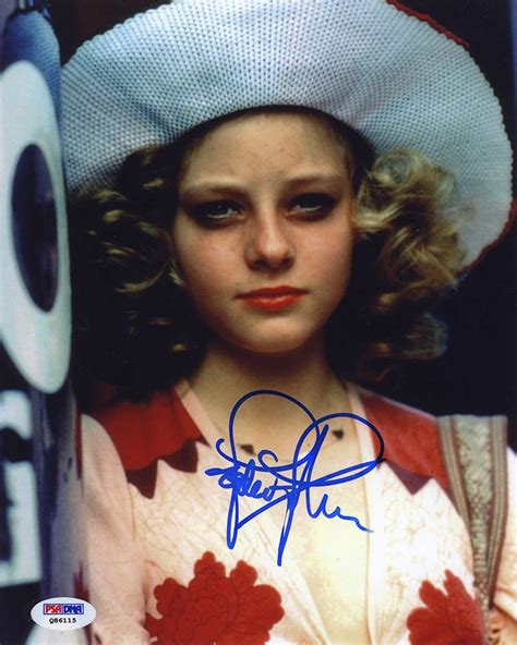 jodie foster taxi driver signed 8x10 photo certified authentic psa dna