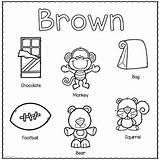 Brown Color Printable Activities Preschool Colors Worksheets Coloring Pages Week Teacherspayteachers Toddler Learning Preview sketch template