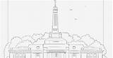 Indianapolis Temple sketch template