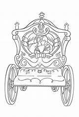Cinderella Coloring Carriage Pages Popular sketch template