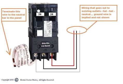 amp square  gfci breaker wiring diagram wiring diagram