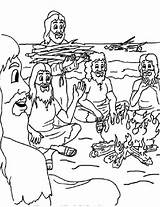 Apostle Shipwrecked Paulus Mewarnai Silas Shipwreck Sekolah Minggu Cerita Alkitab Paolo Kisah Ceria Tarso Story sketch template