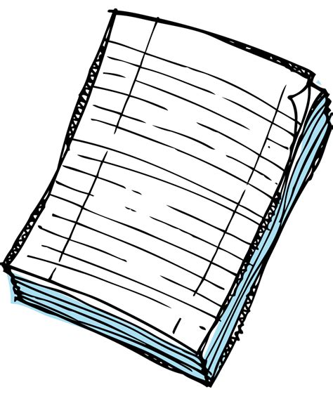 piece  paper  writing clipart   cliparts  images