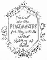 Verse Peacemakers sketch template