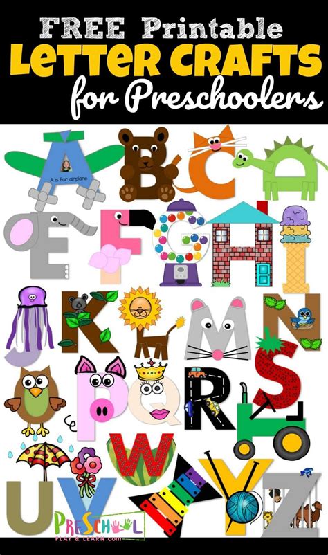 adorable alphabet crafts    practice uppercase letter recognition  alphabet