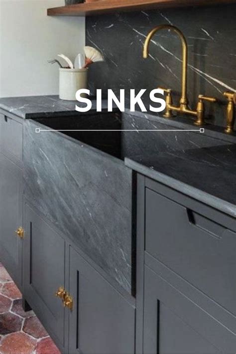 pin  flooring bathrooms interiors  sinks black cabinets