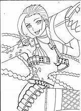 Jinx League Legends Coloring Pages Lineart Deviantart Chat Drawings Template sketch template