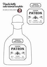 Patron Tequila sketch template