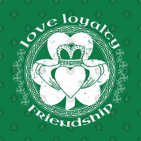 irish claddagh ring love loyalty friendship shamrock claddagh pin