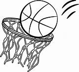 Basketball Coloring Pages Hoop Drawing Ball Print Printable Goal Drawings Pdf Color Basket Sheets Curry Draw Sports Basketballs Coloringhome Beautiful sketch template