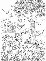 Coloring Pages Garden Adult Choose Board Mandala Printable sketch template