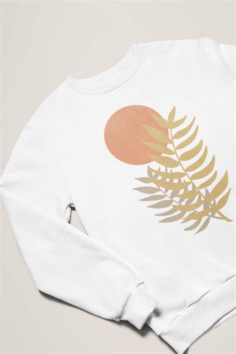 minimal spring retro unisex t shirt modern art leaves etsy in 2021
