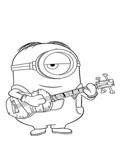 stuart  minion coloring page funny coloring pages