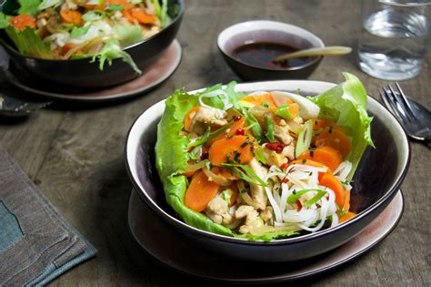 rijstnoedels met wortel en kalkoen uit de keuken van