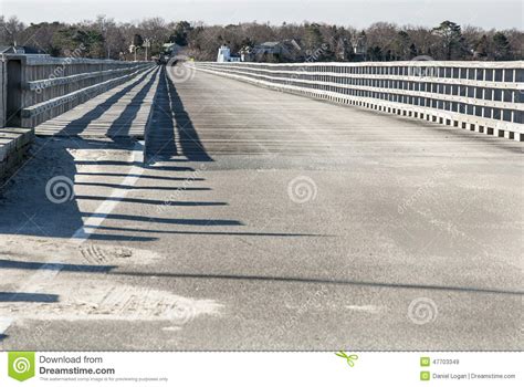 long  narrow stock image image  bridge perspective