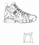 Nike Air Drawing Mag Force Coloring Pages Shoes Getdrawings Template Sneaker sketch template