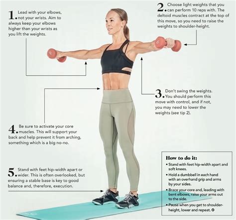 lateral raise step  step form guide womens fitness