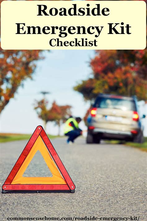 roadside emergency kit recommendations  checklist
