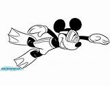 Mickey Coloring Mouse Pages Swimming Disneyclips Underwater sketch template