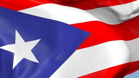puerto rico waving flag background loop motion background