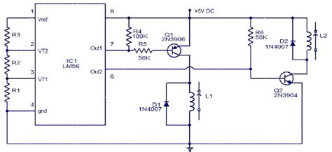 electronic thermostat circuit diagram   working