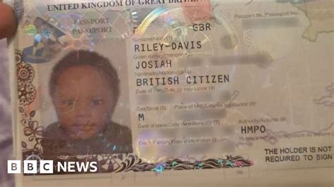 mum travels  baby sons passport  luton airport bbc news