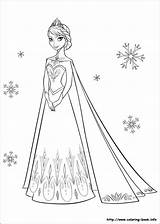 Coloring Elsa Princess Pages Print sketch template