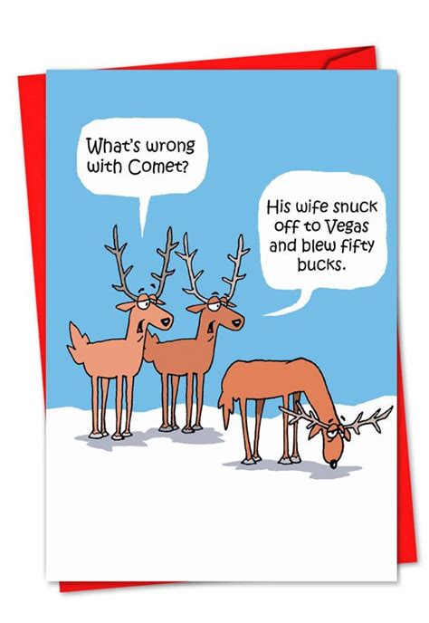 comet s problem card christmas humor funny christmas cards