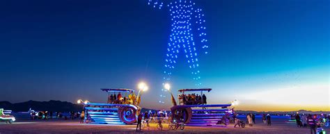 burning man  drone show drone stories