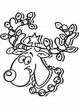 Rudolph Reindeer Nosed Tulamama sketch template