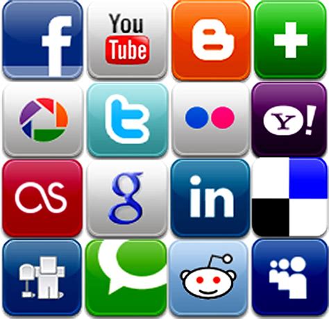 social media icons fuer die visitenkarten mit kleinen social media icons