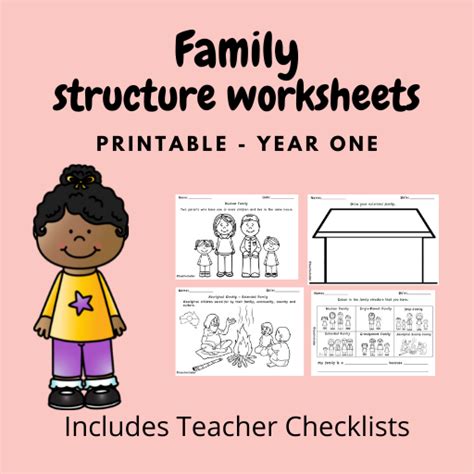 family structure worksheets teachnchatter