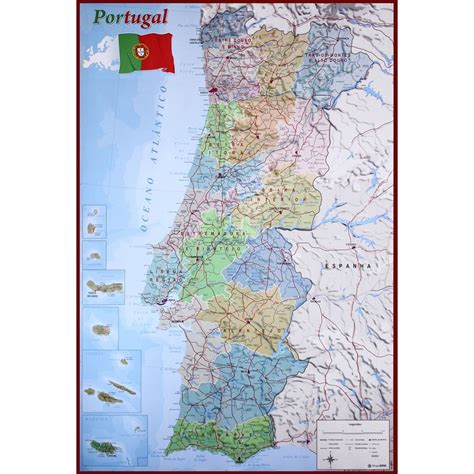 Mapa De Portugal Poster Map Of Portugal Posters Buy Now