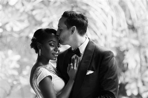 amazing black and white interracial couple wedding photography love