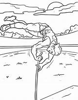 Salto Stabhochsprung Malvorlage Pértiga Leichtathletik Pertiga Malvorlagen sketch template