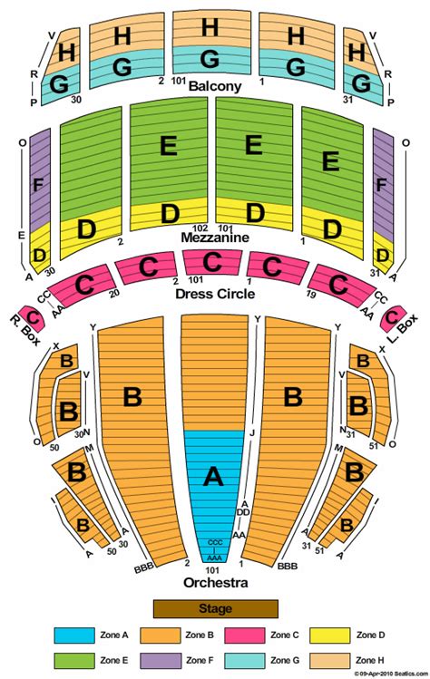 boston opera house seating chart boston opera house event  schedule