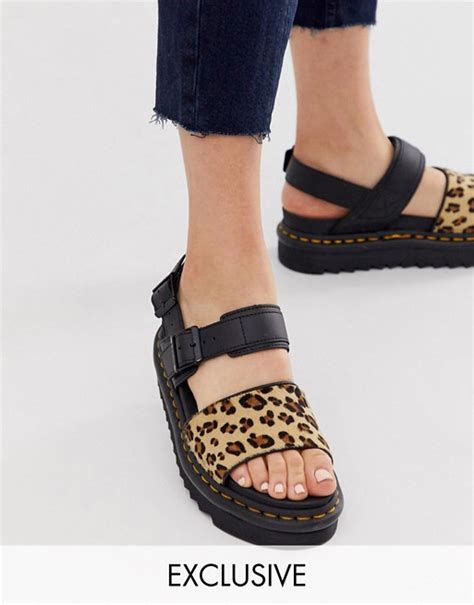 dr martens  asos limited edition voss sandals  leopard asos