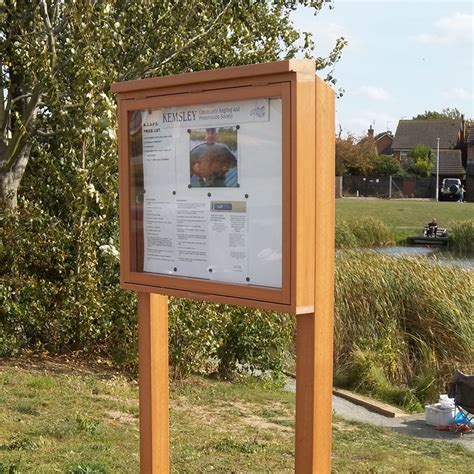 outdoor notice board  manufactured   recycled uk waste