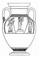 Greek Vaso Vases Griechenland Template Vasi Amphora Greco Griegos Decorazione Jarrones Antikes Greca Roman Griega από αποθηκεύτηκε sketch template