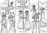Colouring Suffragettes Pages British History Become Member Log sketch template