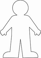 Coloring Shape Body Template sketch template