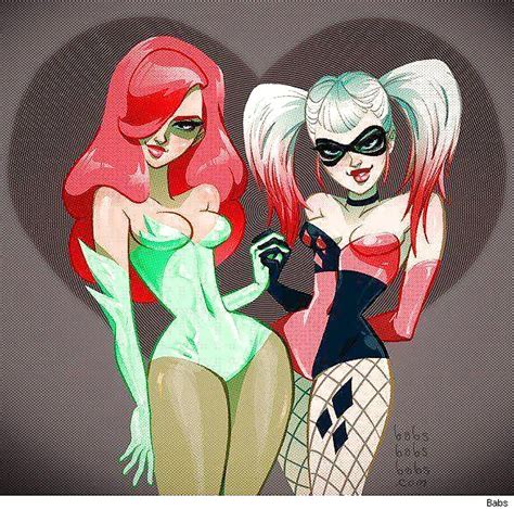 harley quinn and poison ivy lesbian sex superheroes pictures pictures luscious hentai and erotica