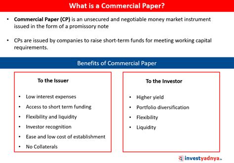 commercial paper yadnya investment academy