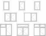 Casement Opening Windows System Fullsize sketch template