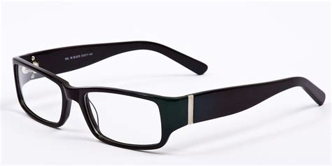 a stylish yet simple pair of full rimmed rectangular acetate frames the