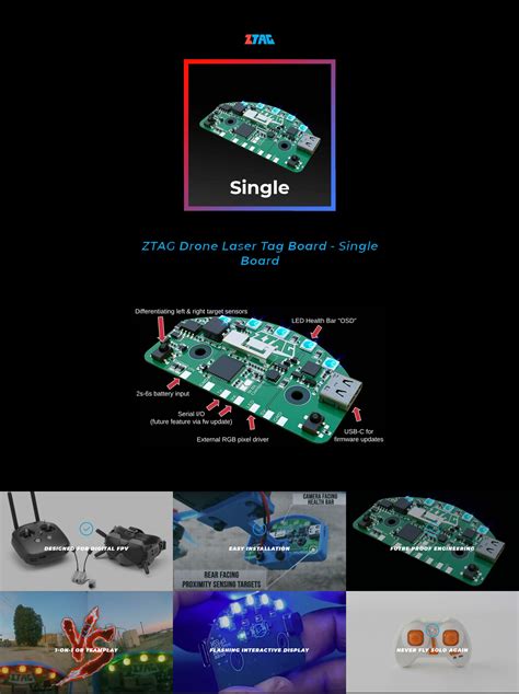 ztag drone laser tag board pc