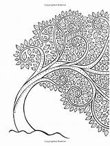 Coloring Pages Adult Tree Book Trees Printable Colouring Mandala Madhubani Painting Color Ext Amazon Sheets Books sketch template